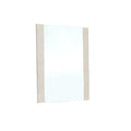 41" Black Faux Shagreen Partially Framed Accent Mirror