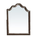 40" Gray Solid Wood Arch Dresser Mount Framed Mirror