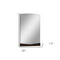 43" Dark Brown Dresser Mirror