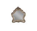 48" Oak Abstract Wood Framed Mounted Dresser Mirror