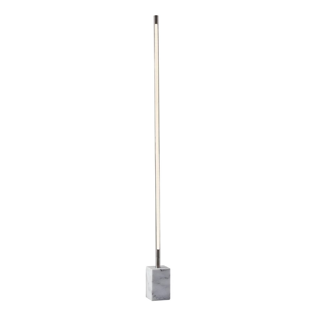 Brass Genuine Marble And Glass Column Floor Lamp