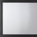36" Black Wood Dresser Mount Framed Mirror