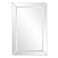 36" Glass Framed Accent Mirror