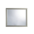 36" Silver Framed Dresser Mount Mirror