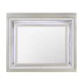 38" Champagne Wood Lighted Mounted Accent Mirror