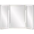 21" Gray Freestanding Framed Makeup Shaving Tabletop Mirror