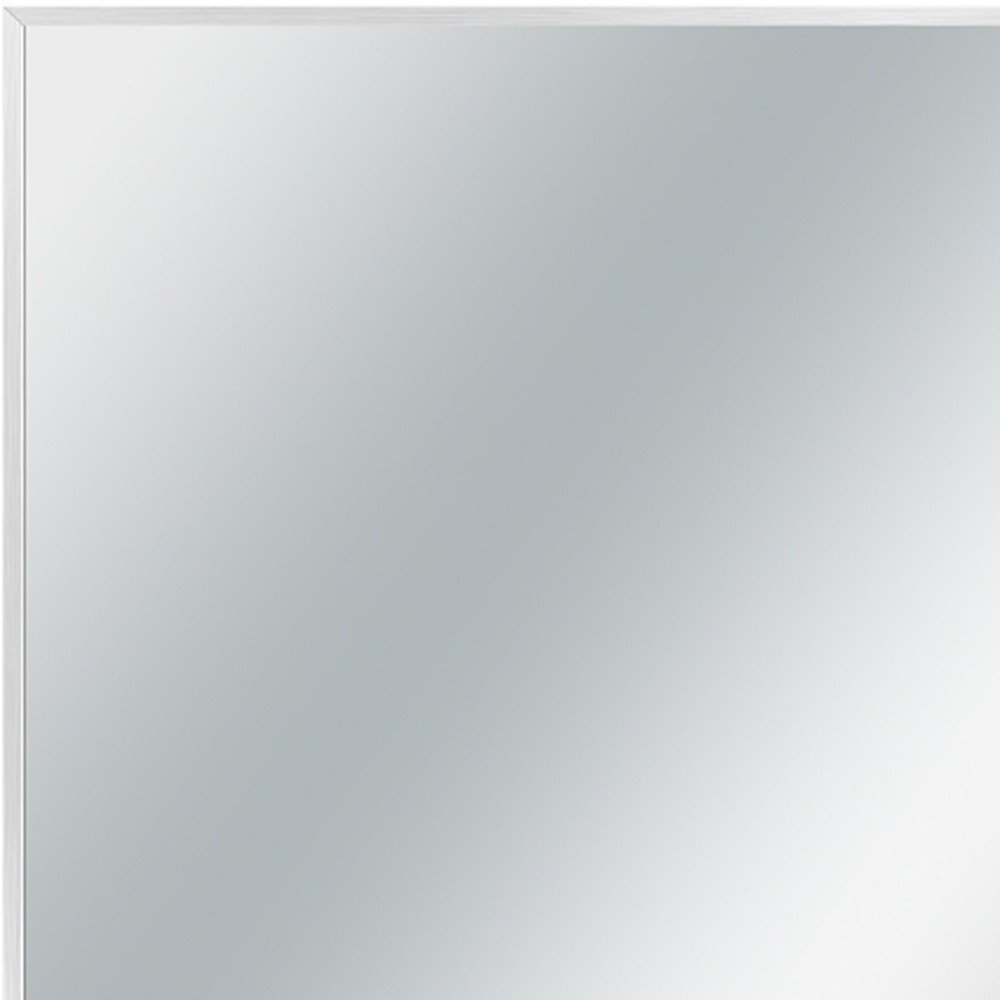 36" Silver Metal Accent Mirror
