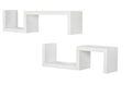 24" Two Shelves Solid Wood Wall Mounted Shelving Unit