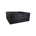 7" Black Wood Wall Mounted Floating Shelf With LED Light