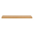 43" Natural Light Brown Wooden Floating Shelf