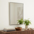 36" Gunmetal Metal Framed Accent Mirror