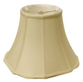 Antiqued White Monay Shantung Silk Bell Lamp Shade