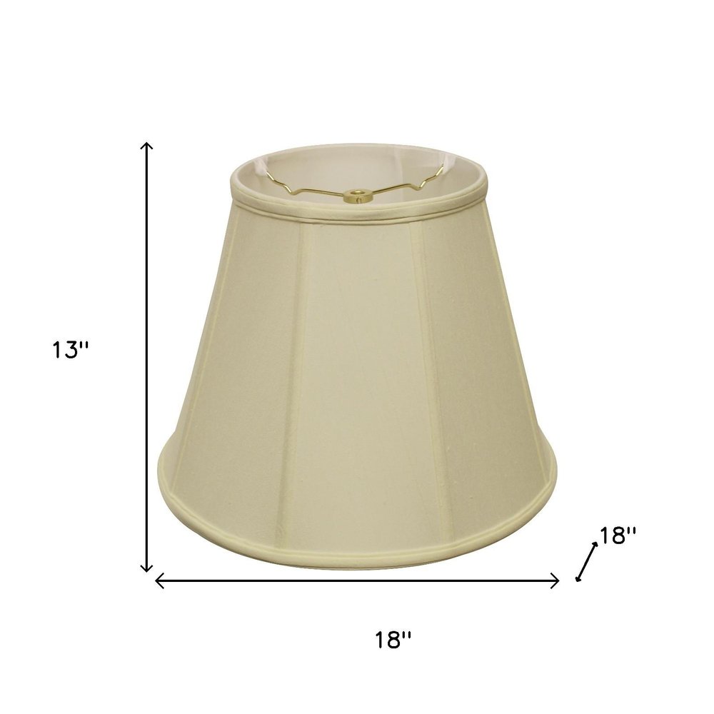 18" Ivory Slanted Empire Monay Shantung Lampshade
