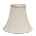 White Monay Shantung Silk Bell Lamp Shade
