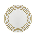 35" Gold Round Framed Accent Mirror
