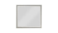 36" Square Wood Framed Mounted Dresser Mirror