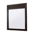 37" Mahogany Wood Framed Dresser Mirror