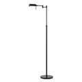 61" Bronze Adjustable Swing Arm Floor Lamp