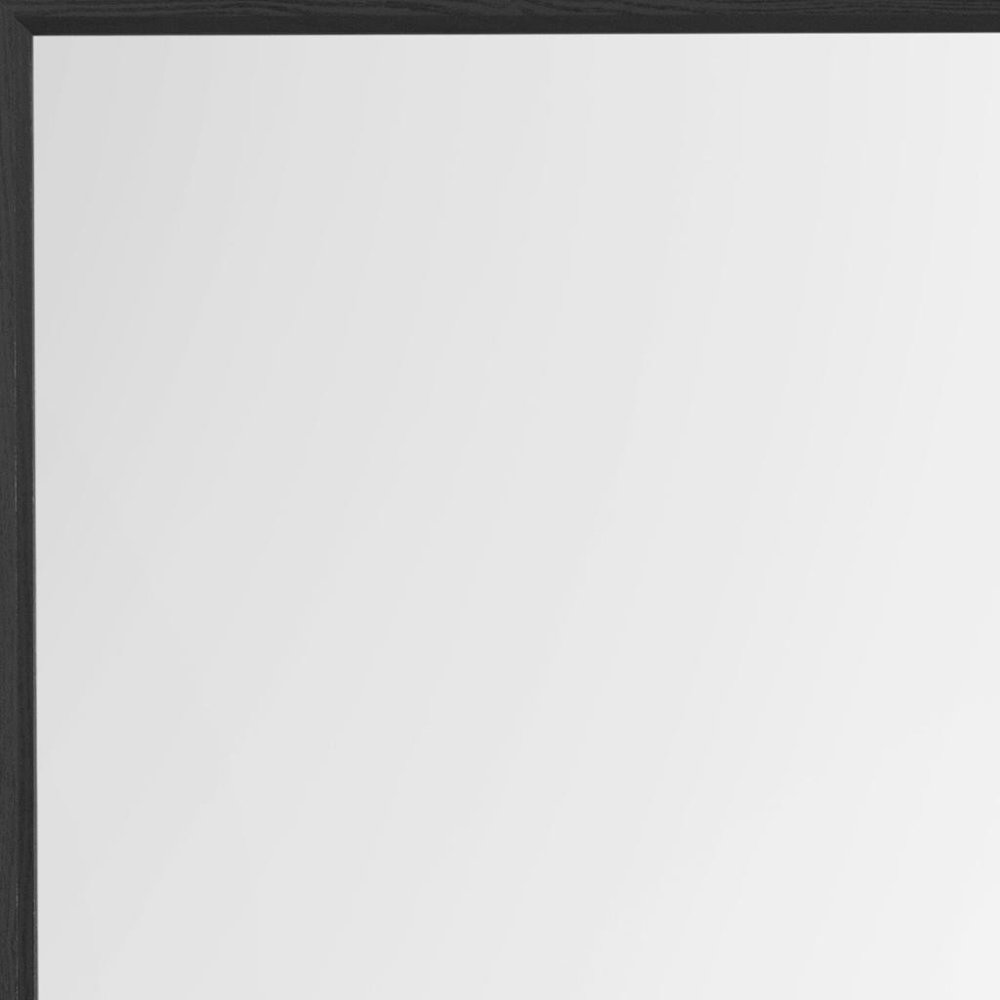 40" Gray Square Wood Framed Accent Mirror