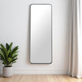 66" Black Steel Framed Full Length Mirror