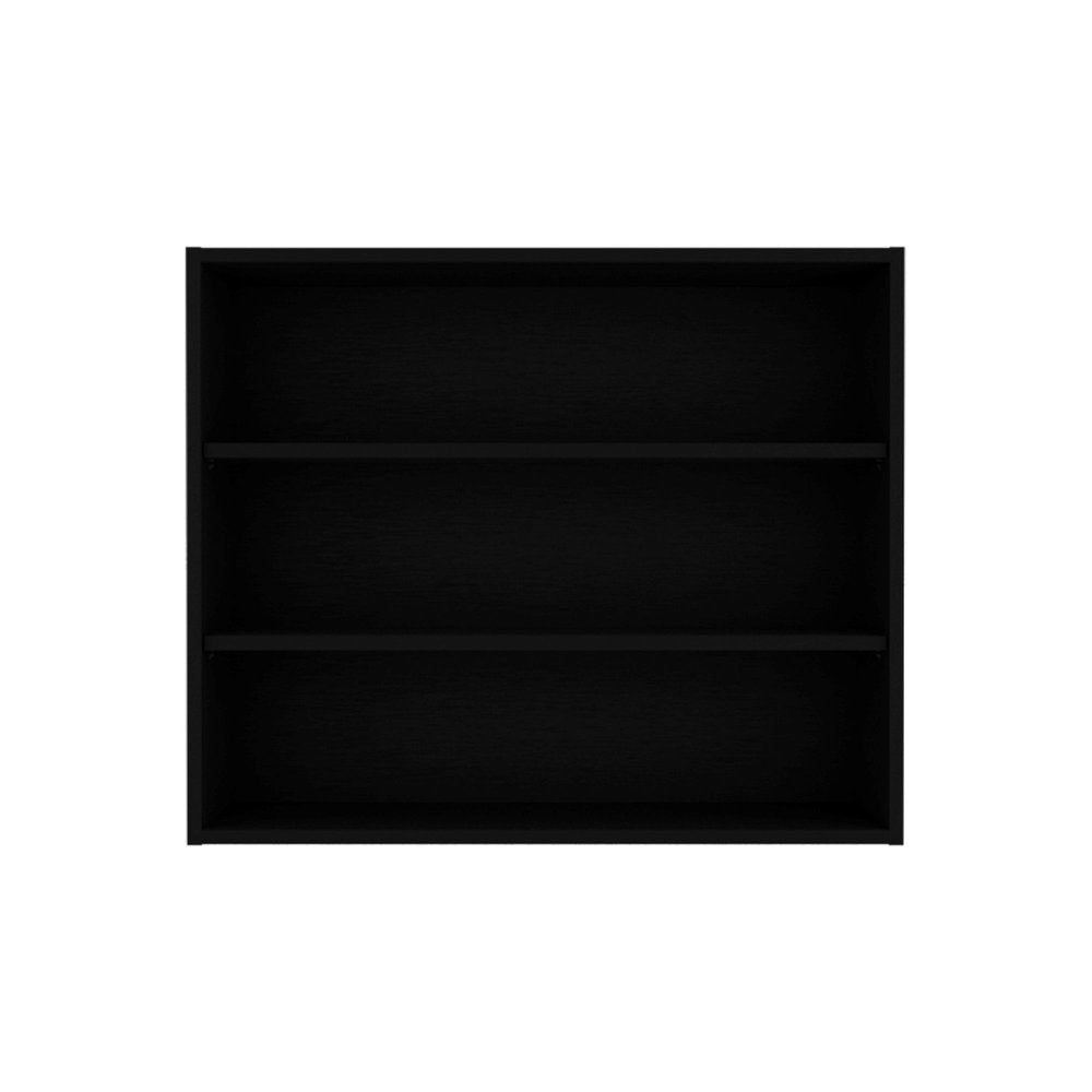 36" Black Wood Wall Mounted Floating Shelf