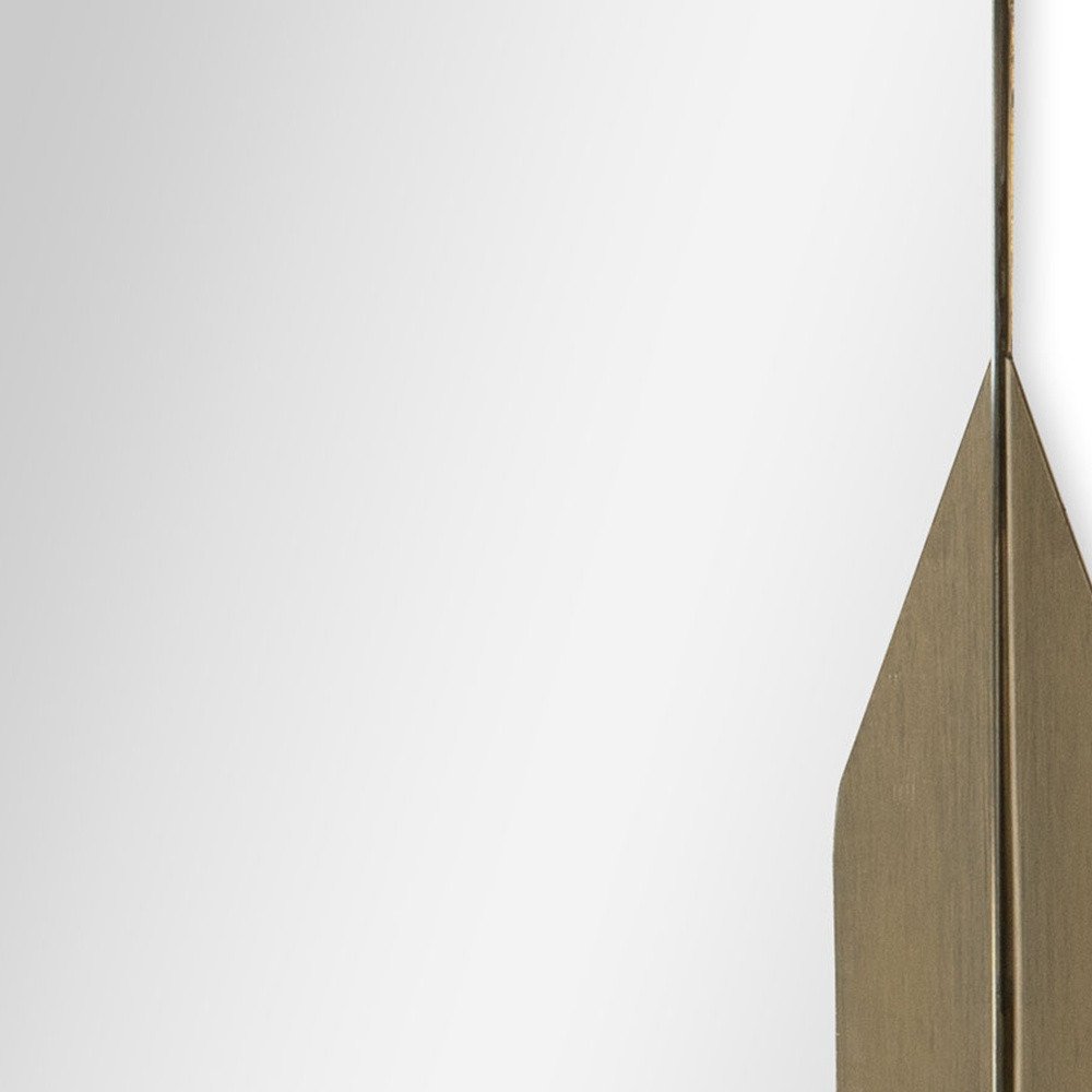 28" Bronze Metal Accent Mirror