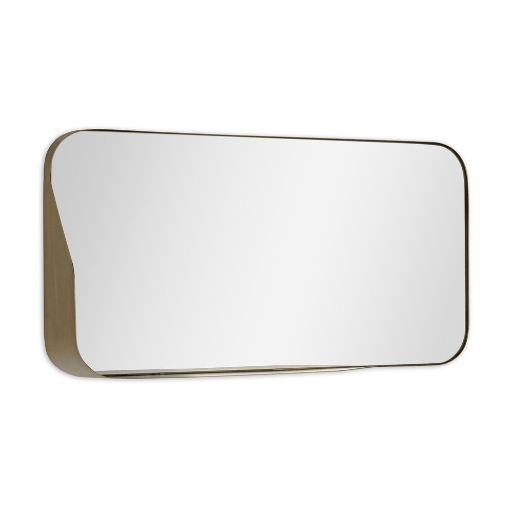 28" Bronze Metal Accent Mirror