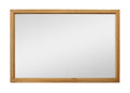 40" Natural Solid Wood Framed Mounted Accent Mirror