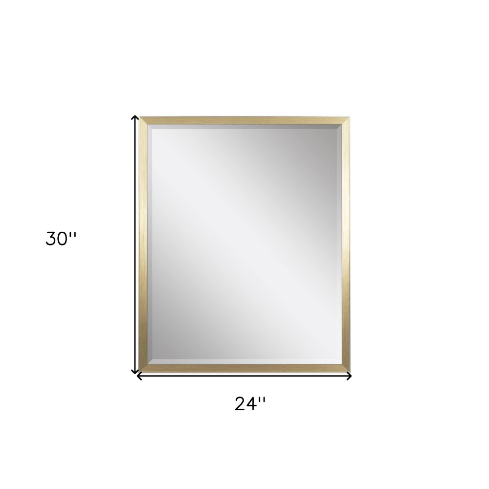 30" Gold Accent Mirror