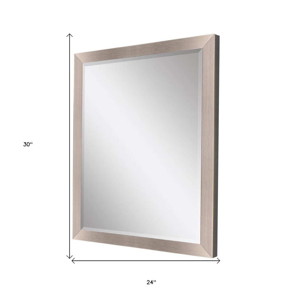 30" Silver Accent Mirror