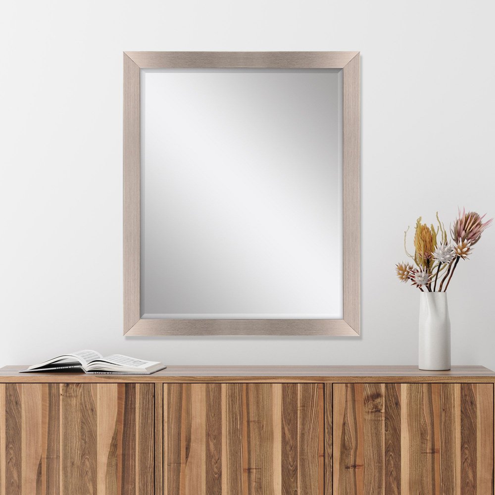 32" Silver Accent Mirror