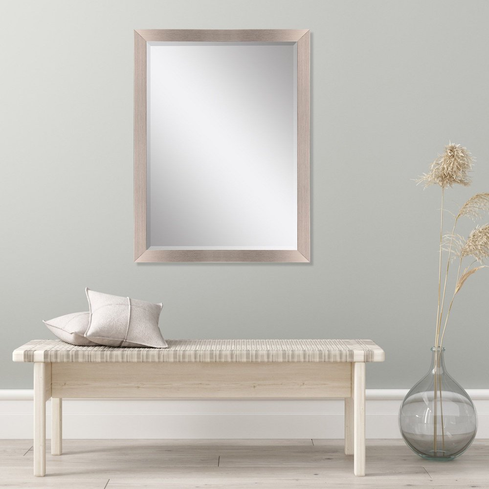 38" Silver Accent Mirror