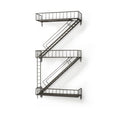 21" Gunmetal Gray Metal Novelty Wall Mounted Accent Shelf