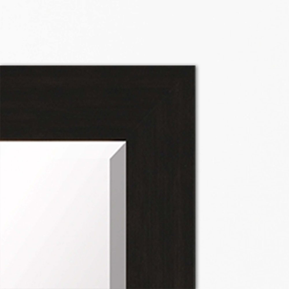 33" Dark Brown Accent Mirror