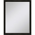 44" Dark Brown Wood Accent Mirror
