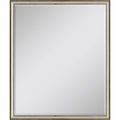 30" Silver Wood Accent Mirror