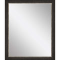 33" Dark Brown Framed Accent Mirror