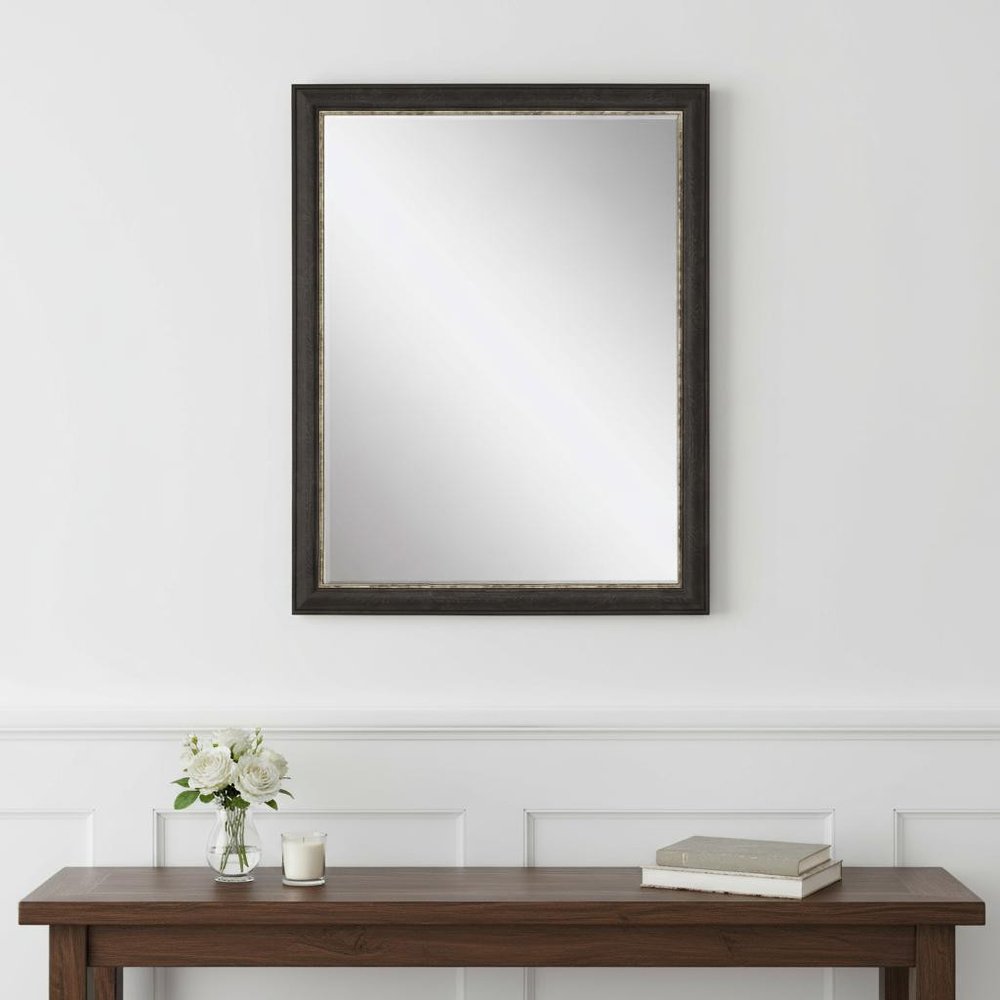 45" Dark Brown Accent Mirror