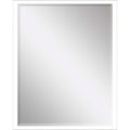 38" White Solid Wood Framed Accent Mirror
