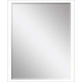50" White Solid Wood Framed Accent Mirror