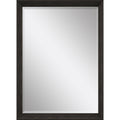 40" Dark Brown Framed Accent Mirror