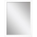 39" White Accent Mirror