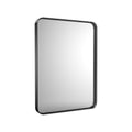 39" Black Metal Floating Framed Bathroom Vanity Mirror