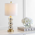 21" Gold Globe Table Lamp With Drum Shade