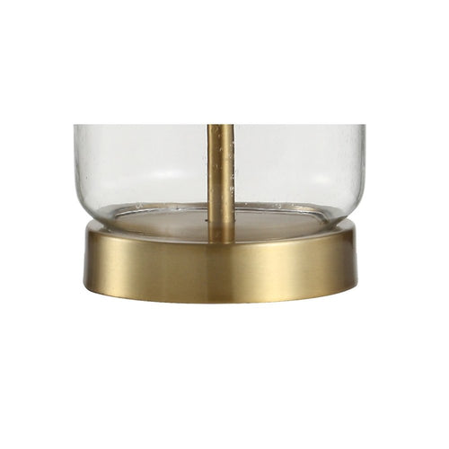 20" Gold Novelty Table Lamp With Globe Shade