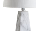 21" White Novelty Table Lamp With Empire Shade