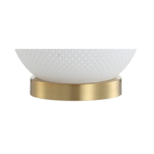 21" Gold Novelty Table Lamp With Globe Shade