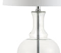 Set of Two 25" Silver Novelty Table Lamps With Drum Shades