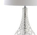 Set of Two 26" Silver Novelty Table Lamps With Drum Shades