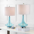 Set of Two 26" Silver Novelty Table Lamps With Drum Shades